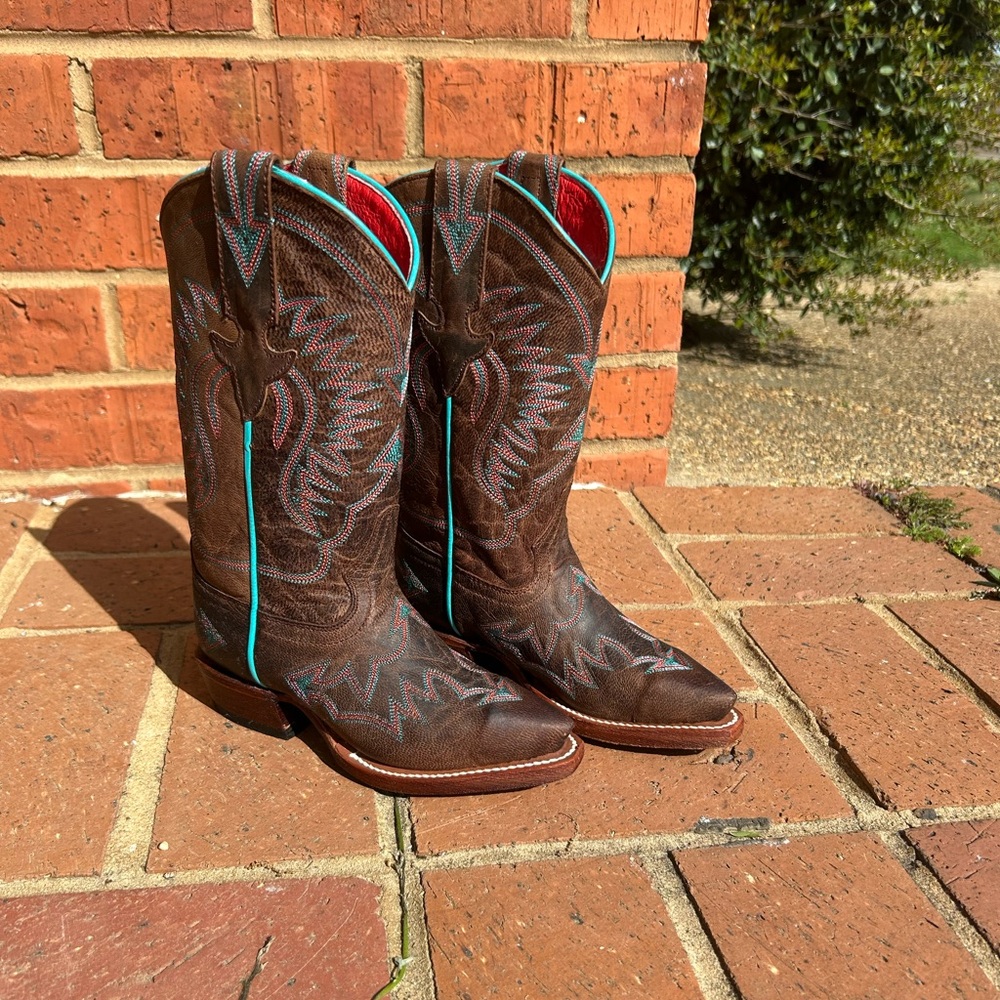 Girls Macie Bean Snip Toe Western Boots Size 10
